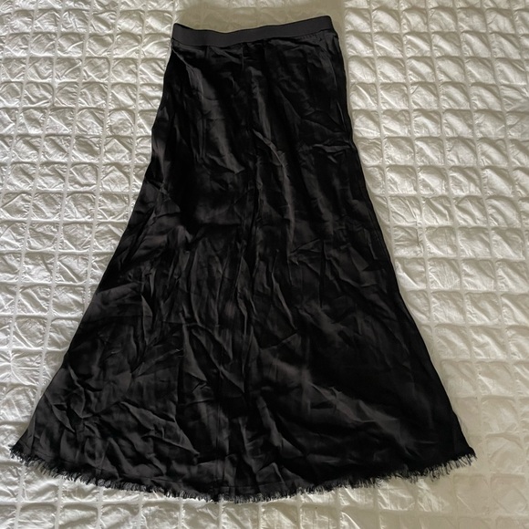 Nation LTD black Mabel satin midi skirt - Picture 8 of 10
